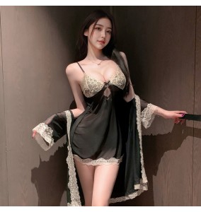 FEE ET MOI - Midnight Diary See-Through Lingerie Set (Black)